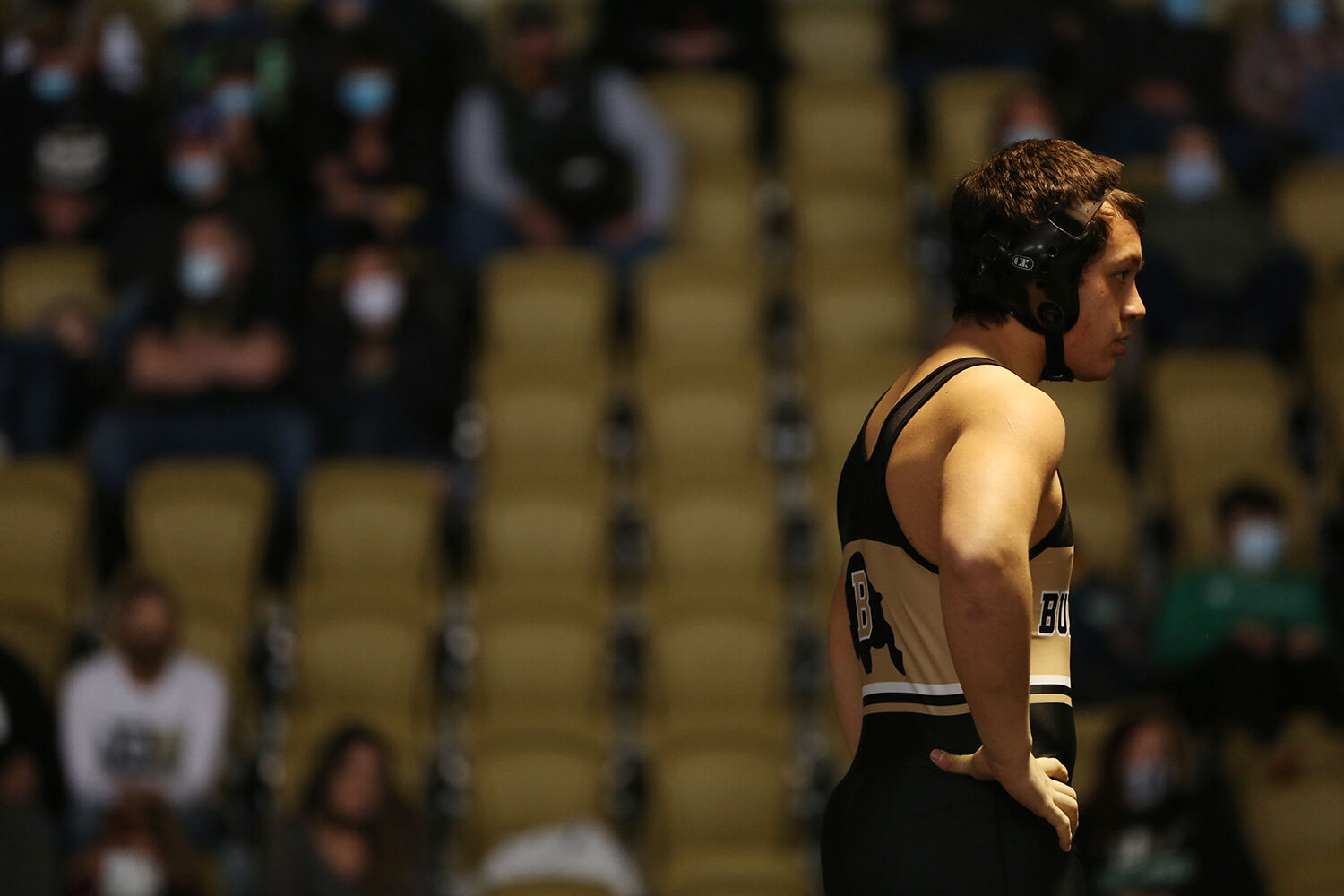 Ruben Cleveland waits for his opponent
